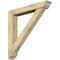 Ekena Millwork Traditional Traditional Rough Sawn Bracket w/ Offset Brace, Douglas Fir, 6"W x 36"D x 36"H BKT0604X36X36TRA01RDF - alternate 1